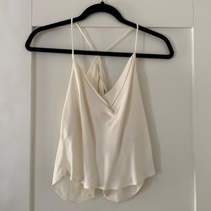 Zara Off White Silk Cami